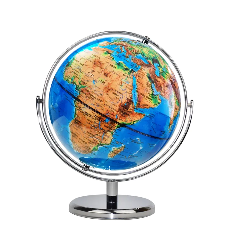 22.8CM Physical World Globe with FullSwing Meridian and Base - World Globe